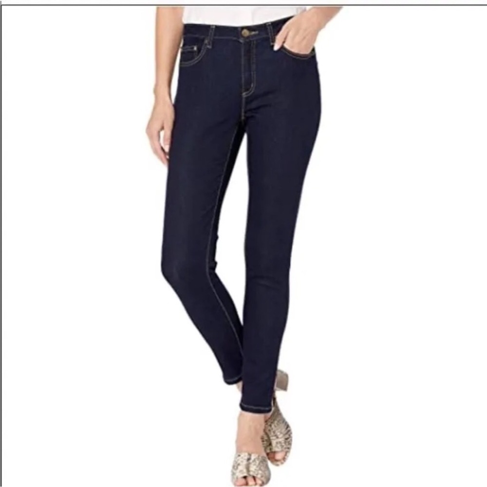 10 Michael Kors Izzy Skinny Dark Wash Blue Jeans